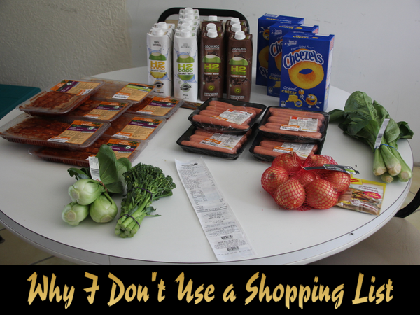 See why we do not use a shopping list but can still get our grocery shopping for the best possible price