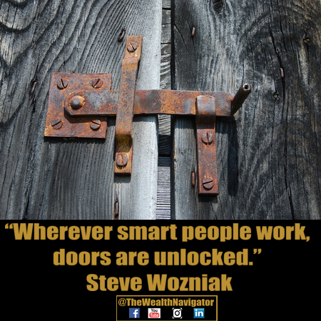 Wherever smart people work, doors are unlocked